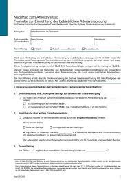 Genial nachtrag zum arbeitsvertrag muster kreatives muster. Nachtrag Zum Arbeitsvertrag Formular Zur Einrichtung Der