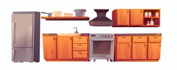We have the prime assets for kitchen island ideas. Free Vector Kitchen Restaurant Appliances And Furniture Set