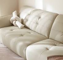 Sofa Lembut Kulit Warna Beige Modern Untuk Ruang Tamu TPS113 ...