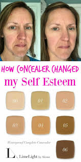 limelight by alcone concealer and a self esteem boost at