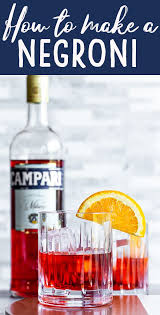 Negroni Recipe Campari Fun Cocktails Negroni