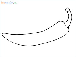 How To Draw Chilli Easy Step By Step 5 Easy Phase With over a thousand simple drawing lessons for you and your kids to follow along with. how to draw chilli easy step by step