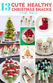 Your kids will have a ball applying their cookie decorating skills to these fun pizzas. 13 Cute And Healthy Christmas Snacks For Kids Healthy Christmas Snacks Christmas Snacks Christmas Party Snacks