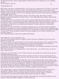 The fixed star algol is at a fairly steady 26 taurus. Dark Moon Lilith Waldemath Mine Is In The 6th House In Gemini Learn Astrology Lilith Astrology Black Moon Lilith