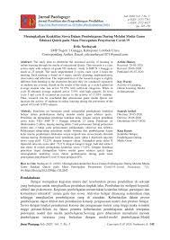 Check spelling or type a new query. Pdf Meningkatkan Keaktifan Siswa Dalam Pembelajaran Daring Melalui Media Game Edukasi Quiziz Pada Masa Pencegahan Penyebaran Covid 19