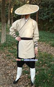 Ancient Chinese Swordsman Hanzhuang And Bamboo Hat Ancient China Clothing Japanese Outfits Ancient Clothes