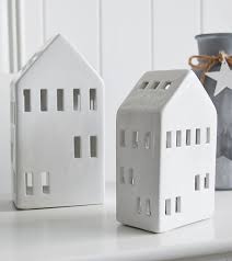 Tealight holders rustic candle holder mini wood stumps tree trunk set of 5/10/20/30/40/50 for home wedding decoration gathering event hellogiftbox 4.5 out of 5. White Town House Candle Holder The White Lighthouse Coastal New England Home Decor