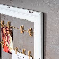 Der blick auf die uhr geschieht täglich und ständig. Bilderrahmen Holzrahmen 38x48 Fotoleine 12 Klammern Collage Fotorahmen Vintage Levandeo