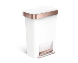Kitchen trash and recycling bins cans come in all sizes and shapes. Our Collection Of Large Trash Cans Includes A Wide Range Of Styles So You Re Sure To Find One That Fits Your Rose Gold Kitchen Rose Gold Decor Rose Gold Rooms