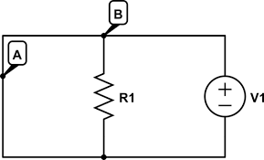 A node is simply a filled circle or dot. Current Flowing In A Short Circuit With A Voltage Source Electrical Engineering Stack Exchange