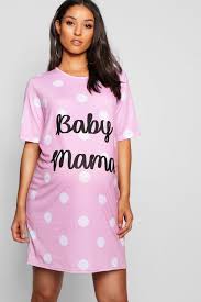 Maternity Baby Mama Nightie Boohoo Uk Clothes For Pregnant Women Maternity Sleepwear Womens Maternity