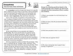 Maybe you would like to learn more about one of these? Ecosystems 4th Grade Reading Comprehension Worksheet Reading Comprehension Worksheets Science Reading Passages Reading Comprehension
