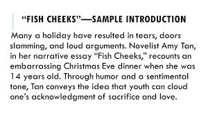 First, they caught a yellow fish with purple 07.02.2021 · the teacher guide for fish cheeks includes the answer key for our text dependent. Pre Ap Analytical Essay Ppt Video Online Download