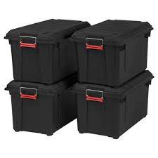 This storage bin will give you the extra storage you need in your office or home. Iris 4pk 82qt Weather Tight Storage Bin Target
