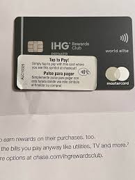 You can earn additional points on your stay at any of our participating hotels. Chase Ihg Rewards Club New Contactless Card Contactlesscard
