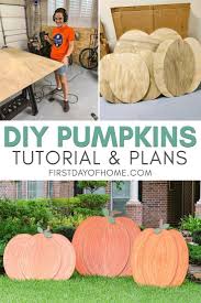 Get Free Plans For Diy Wooden Pumpkins To Display Outdoors This Fall Diy Decor Project Is Easy Enough For A Beginner Fall Yard Decor Fall Decor Diy Fall Diy