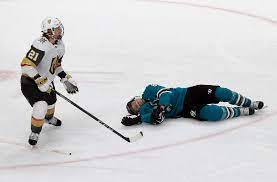 They'll have to do that one last time in game 7 on tuesday evening against the vegas golden knights. Sharks Joe Pavelski Golden Knights Game 7 Penalty Wasn T A Major Las Vegas Review Journal