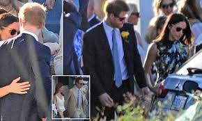 The moment harry knew meghan was the one: Meghan Markle And Prince Harry Attend Friend S Wedding Daily Mail Online