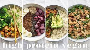 It also helps regulate cholesterol and blood sugar. High Protein Vegan Meals 5 Recipes 173g Protein Youtube