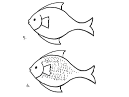 Lanjutkan gambar dengan membuat bagian bawah ikan dan juga garis insan. Cara Menggambar Ikan Hias Oskar Arwana Maskoki Cupang Dan Koi