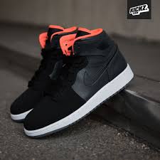 Air Jordan 1 Retro High Og Black And Orange Air Jordan 1 Retro High Bg Metallic Hermatite Hyper Orange Nike Shoes Outfits Sneakers Nike Jordan Wedges Shoes Outfit