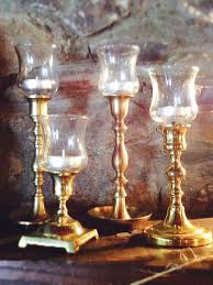 Vintage glass candle holders to accessorize your tabletops! Vintage Candle Holders Southern Vintage Table