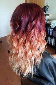 cheveux blonds degrades rose rouge ombre hair blonde red ombre hair hair styles