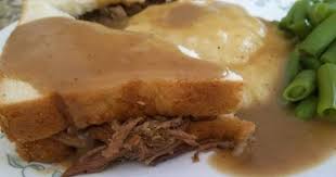 Hot Roast Beef Sandwiches With Gravy