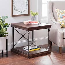 L french vintage antiqued accent table/side table. Sonoma Dark Finish Side Table Kirklands