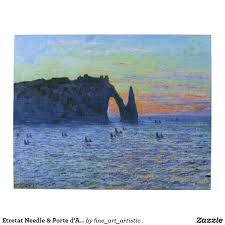 Etretat Needle Porte D Aval Monet Fine Art Jigsaw Puzzle Zazzle Com Monet Art Artist Monet Monet Oil Paintings