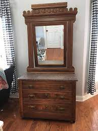 Eastlake Three Drawer Dresser W Tilting Mirror Eastlake Furniture Three Drawer Dresser Eastlake Furniture Victorian