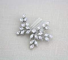 Bridal Hair Comb Leaf Hair Comb Wedding Hair Accessory Wedding Headpiece Swarovski Hai Swarovski Crystal Hair Comb Swarovski Crystal Hair Crystal Hair Pins