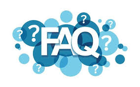 FAQ banner icon in flat style. Question ...