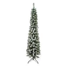 23+ themed christmas trees to give you lots of wonderful ideas for decorating your christmas tree. Northlight Flocked Green Pine Pencil Artificial Christmas Tree 6 Ft X 20 In 31741642 Rona