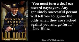 Lou Holtz On How Successful People Think