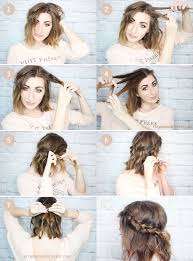 There is something for everyone whether you want a new hairstyle or want to create a different look on the hair you already have. Short Hair Messy Hair Braid Hair Styles Short Hair Styles Short Hair Tutorial