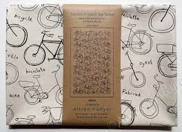 Tea Towel Bikes Screen Printed Cream Or White Cotton Etsy Printed Tea Towel Screen Print Tea Towels Screen Printing