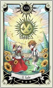 Tarot Card 19 The Sun By Rann Poisoncage On Deviantart Tarot Cards Art Tarot Cards Tarot Art