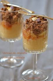 Recette De Verrines De Crumble Pommes Cannelle Recette Crumble Pomme Cannelle Crumble Pomme Recette Verrine