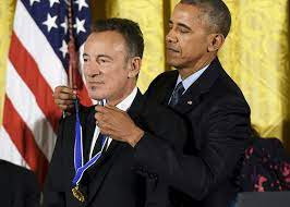 President barack obama awarded 123 medals, the most ever, followed by president ronald reagan with 100 medal recipients. President Obama Awards Bruce Springsteen Medal Of Freedom Rolling Stone
