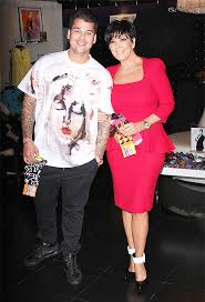 Rob Kardashian Greets Kris Jenner At Airport In Rare Appearance Pics Hollywood Life