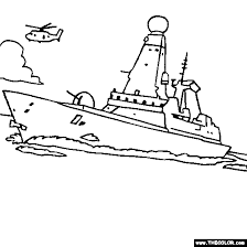 Children love to know how and why things wor. Boat Ship Speedboat Sailboat Battleship Submarine Online Coloring Pages