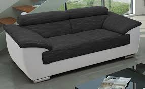Füße in edelstahloptik gebürstet und sitzhärte in superlastic soft. Dorio Sofagarnitur Polstergarnitur Sofa Couch 2 Sitzer Schwarz Weiss Kaufen Bei Froschkonig24 Gmbh