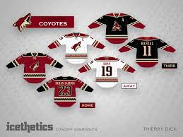 The coyotes will wear their black kachina jerseys for 23 home games. What Jerseys Will The Arizona Coyotes Be Wearing In 2015 16 Five For Howling