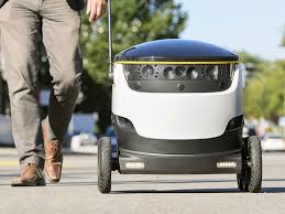 Robots Will Start Delivering Food To Doorsteps In Silicon Valley And Washington D C Today Delivery Robot Robot Silicon Valley