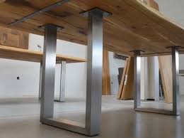 Tischgestell Stahl Und Edelstahl Tischgestelle Auf Mass Diy Mobel Tisch Rustikale Mobel Tischbeine Metall