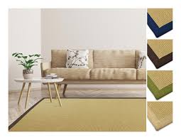 120 cm x 180 cm x 7 mm. Sisal Teppich Amazonas Natur Bordure Sahara Cappuchino 40 X 60 Cm Fd 25827
