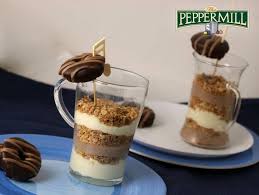 White Chocolate Praline Mousse With Praline Donuts Recipe Easy Dessert Recipes Quick Dessert Recipes Easy Quick Easy Desserts