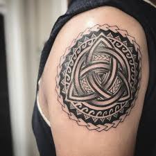Polynesia Meets Celtic Knot The Trinity Knot S Official Name Is The Triquetra Meaning Triangle In Latin In Celtic Myth Celtic Knot Tattoo Tattoos Knot Tattoo Father, son, and holy spirit will always be with me. polynesia meets celtic knot the