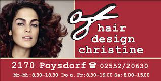 We offer a full range of hair salon services from standard cuts and styling to digital perms and chemical services (highlights, perms and hair. Hair Design Christine Home Facebook